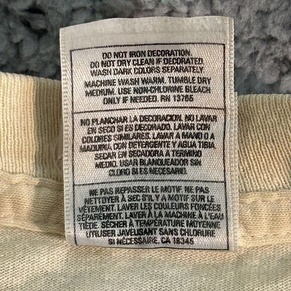 Vintage Fruit Of The Loom Myrtle Beach Mens Size XL Single Stitch Yellow - Picture 5 of 16